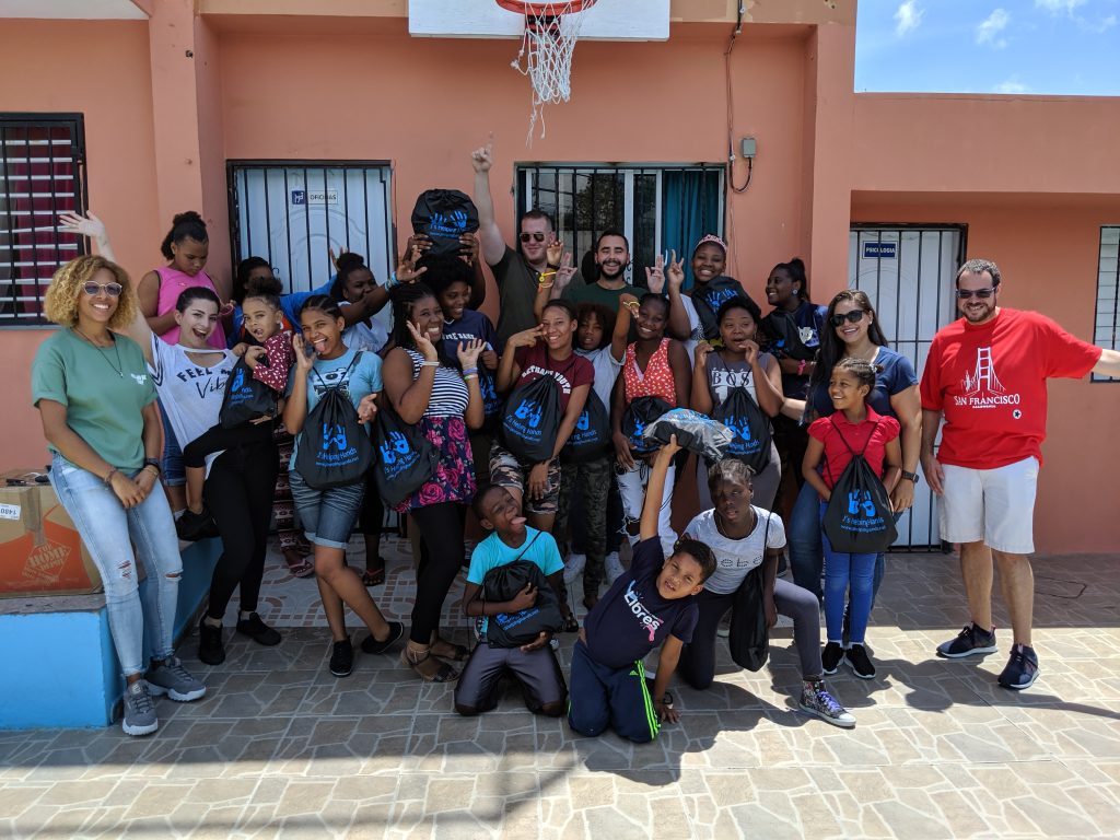 One Smile outreach in Backpacks for school