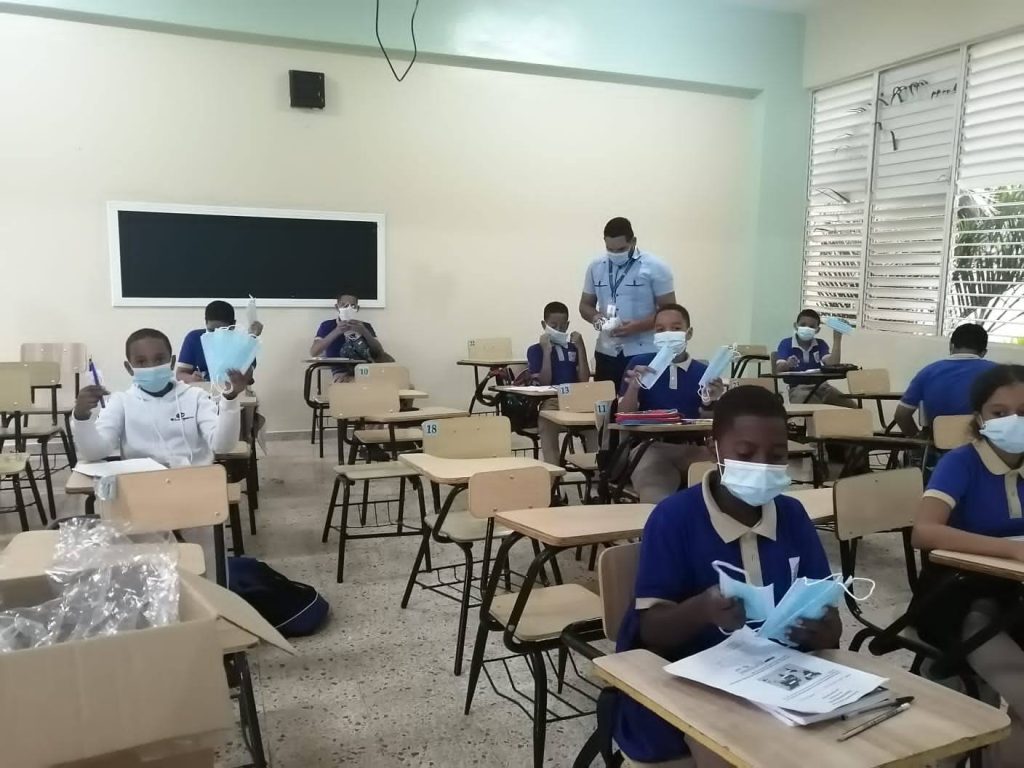 Photograph 9 from the One Smile Back-to-school mask donations mission archive